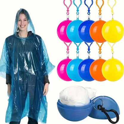 SALE! Keyring Portable Disposable Raincoat  - One size