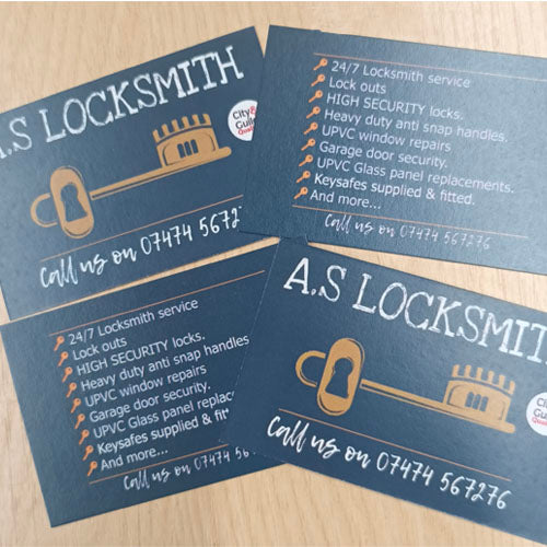 Economy Business Cards Printing on 450gsm silk (variety options)