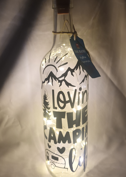 SALE - Stunning LED-lit decorative bottle designed specifically for happy campers. Was £5.99