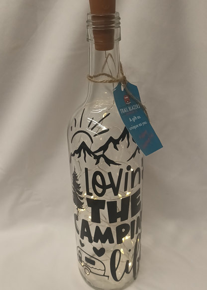 SALE - Stunning LED-lit decorative bottle designed specifically for happy campers. Was £5.99