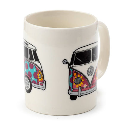 Mug: Volkswagen VW T1 Camper Bus Summer Porcelain Mug