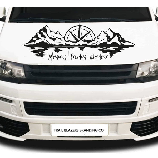 Memories| Freedom | Wanderer Scene Graphic ideal for any vehicle (2 size options available singles or pairs)