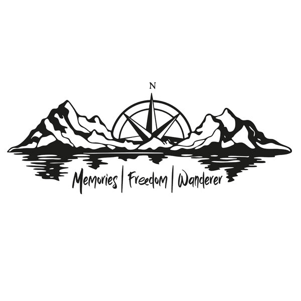Memories| Freedom | Wanderer Scene Graphic ideal for any vehicle (2 size options available singles or pairs)