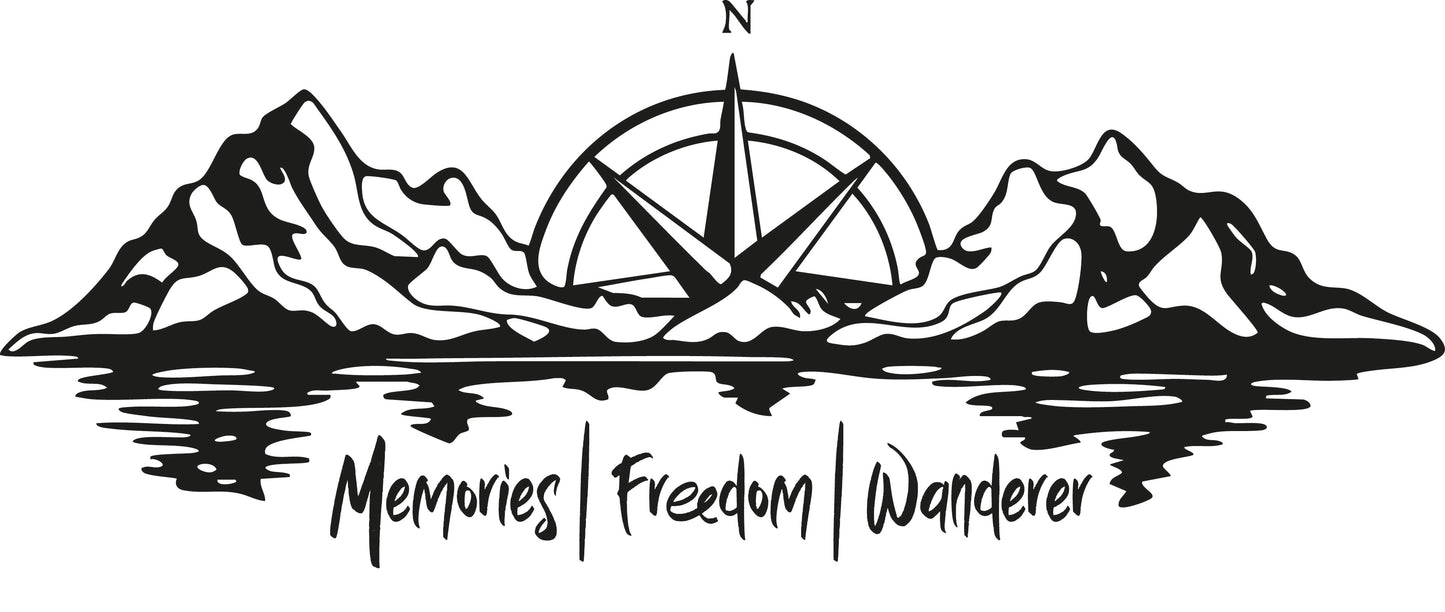 Memories, Freedom & Wanderer Graphic - Decal for any vehicle (various Options)