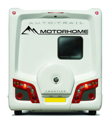 Pair Motor Home Graphic with Mountains Stickers ideal for any vehicle (3 size options available)