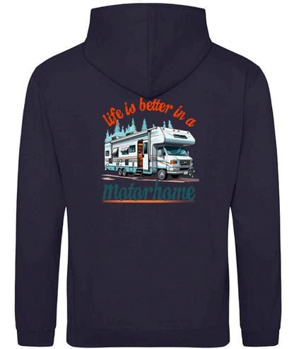 Hoodie: Unisex Gildan SoftStyle Hoodie with "Life is better in a motorhome" on (Various colours & sizes available) (Copy)