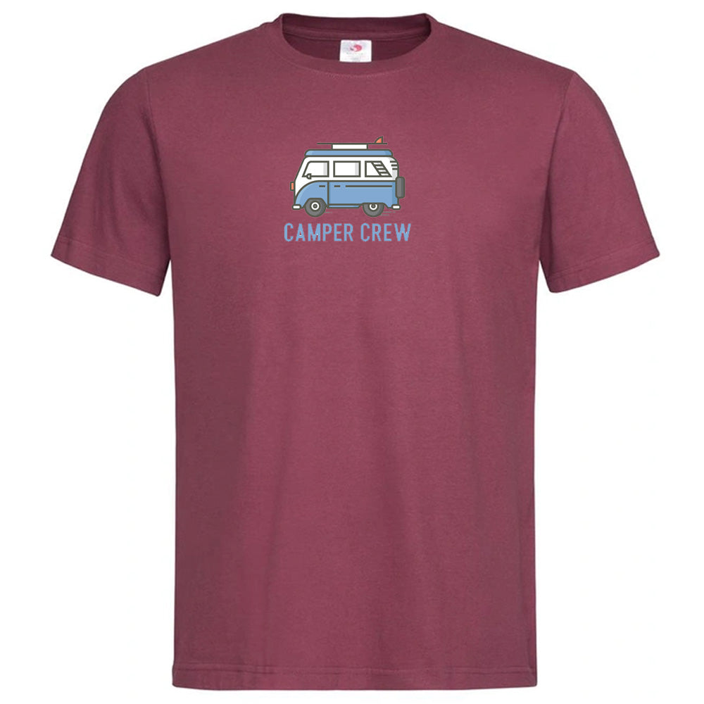 "Blue Camper Van Crew" Premium Unisex Crew Neck Soft Cotton T-Shirt (Various colours & Sizes)