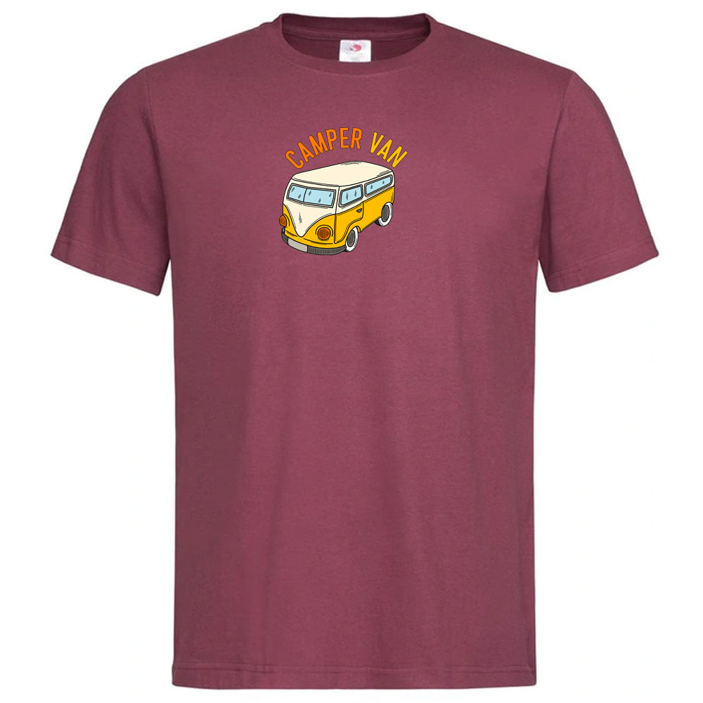 "Yellow Campervan" Premium Unisex Crew Neck Soft Cotton T-Shirt (Various colours & Sizes)