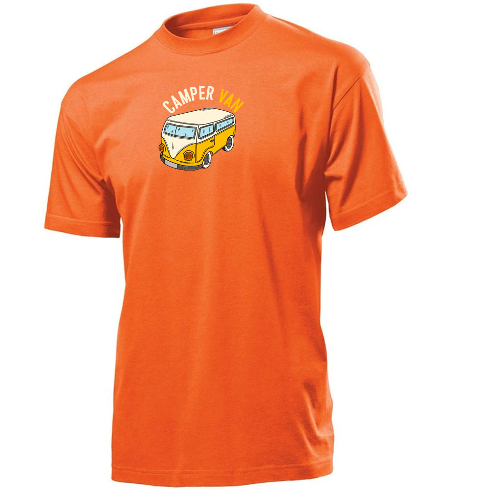 "Yellow Campervan" Premium Unisex Crew Neck Soft Cotton T-Shirt (Various colours & Sizes)