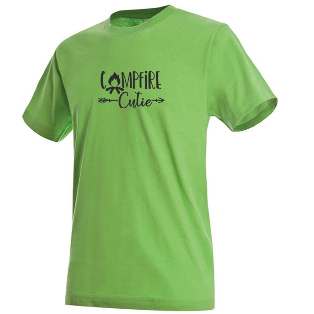 "Campfire Cutie" Premium Unisex Crew Neck Soft Cotton T-Shirt (Various colours & Sizes)