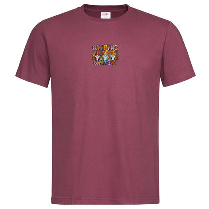 "Camping With My Gnomies" Premium Unisex Crew Neck Soft Cotton T-Shirt (Various colours & Sizes)
