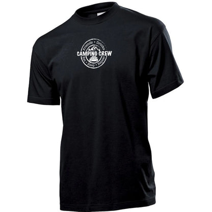 "Camping Crew Graphic" Premium Unisex Crew Neck Soft Cotton T-Shirt (Various colours & Sizes)