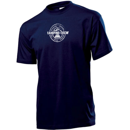 "Camping Crew Graphic" Premium Unisex Crew Neck Soft Cotton T-Shirt (Various colours & Sizes)