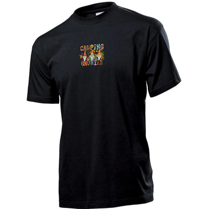 "Camping With My Gnomies" Premium Unisex Crew Neck Soft Cotton T-Shirt (Various colours & Sizes)