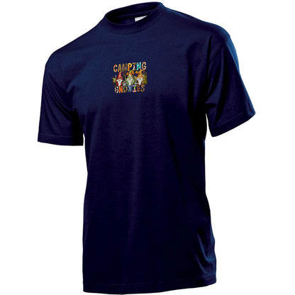 "Camping With My Gnomies" Premium Unisex Crew Neck Soft Cotton T-Shirt (Various colours & Sizes)