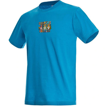 "Camping With My Gnomies" Premium Unisex Crew Neck Soft Cotton T-Shirt (Various colours & Sizes)
