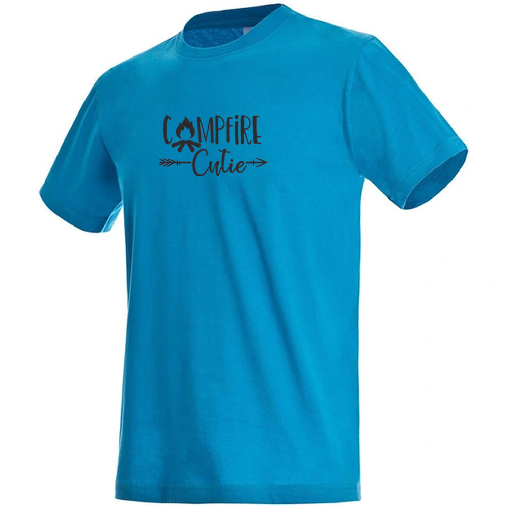 "Campfire Cutie" Premium Unisex Crew Neck Soft Cotton T-Shirt (Various colours & Sizes)