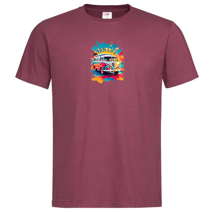 "Van Life Splash Graphic" Premium Unisex Crew Neck Soft Cotton T-Shirt (Various colours & Sizes)