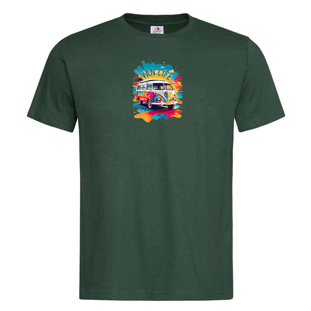 "Van Life Splash Graphic" Premium Unisex Crew Neck Soft Cotton T-Shirt (Various colours & Sizes)