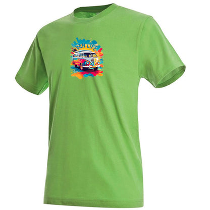 "Van Life Splash Graphic" Premium Unisex Crew Neck Soft Cotton T-Shirt (Various colours & Sizes)