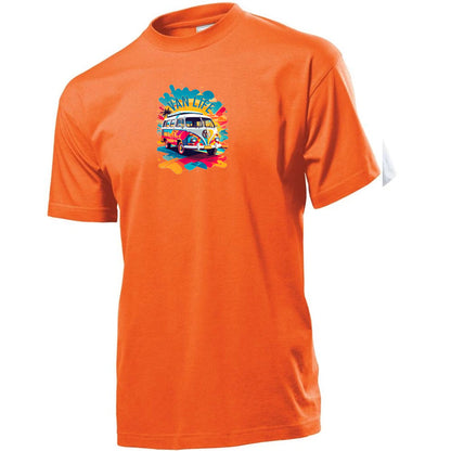 "Van Life Splash Graphic" Premium Unisex Crew Neck Soft Cotton T-Shirt (Various colours & Sizes)
