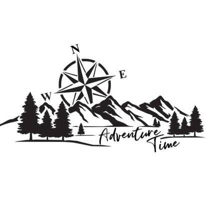 Compass Adventure Time Graphic - Decal for any vehicle (various Options)