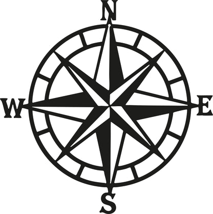 Big Compass Vehicle Sticker ideal for any vehicle (3 size options available singles or pairs)