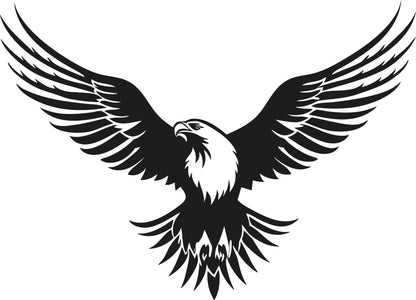 Open Wing Eagle Sticker ideal for any vehicle (4 size options available singles or pairs)