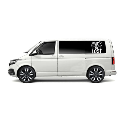 Not All That Wander Are Lost Vehicle Sticker (2 size options available)