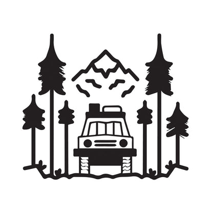 Off Road Scene Vehicle Sticker x1 (2 size options available)