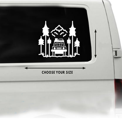 Off Road Scene Vehicle Sticker x1 (2 size options available)