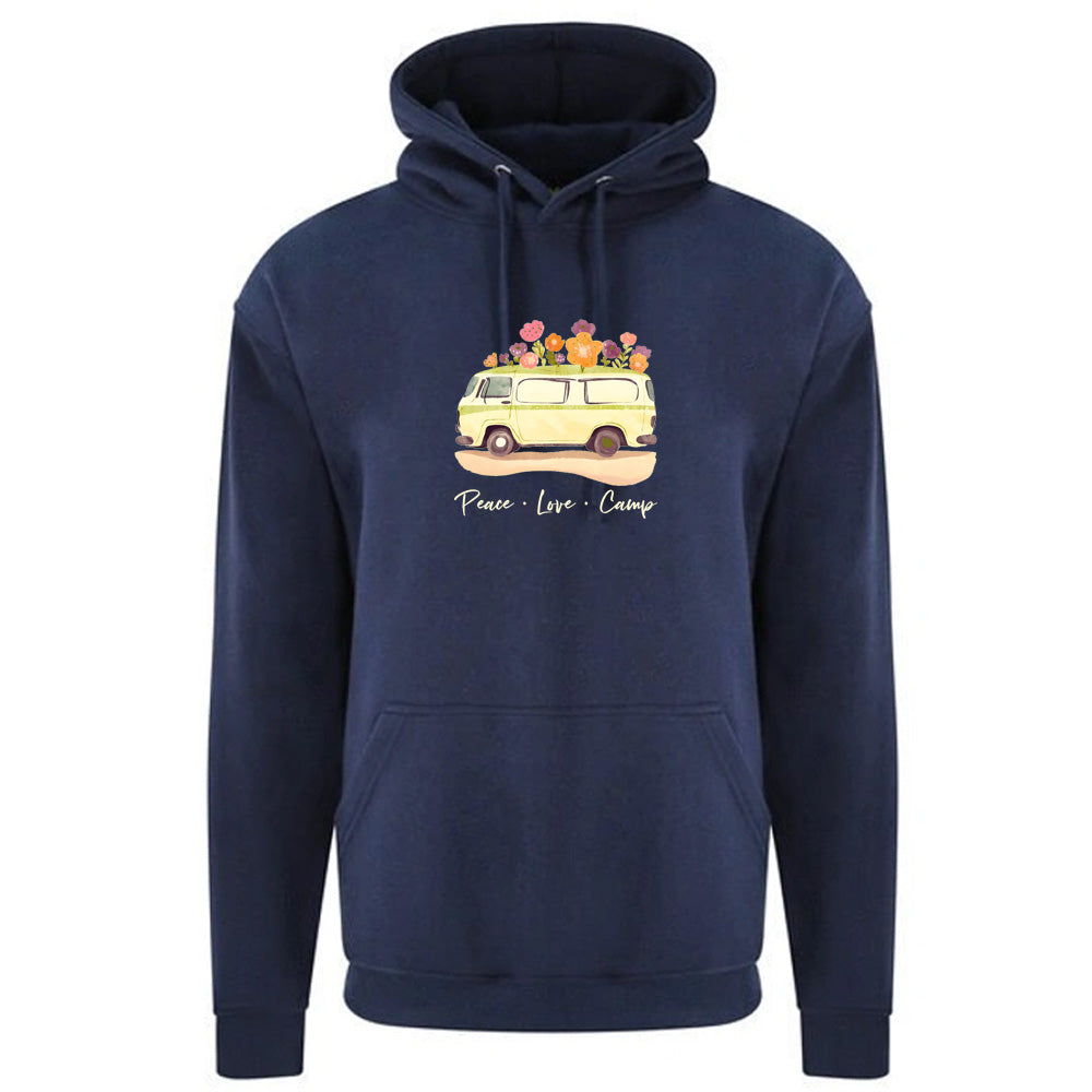 "Peace Love Camp Graphic" Unisex PRO RTX RX350 - Ultimate Comfort Pro Hoodie with Brushed Fleece  (Various Sizes)