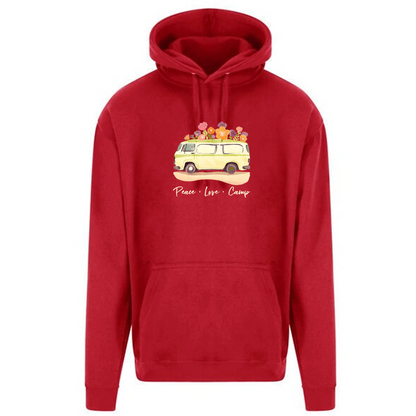 "Peace Love Camp Graphic" Unisex PRO RTX RX350 - Ultimate Comfort Pro Hoodie with Brushed Fleece  (Various Sizes)