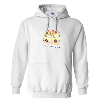 "Peace Love Camp Graphic" Unisex PRO RTX RX350 - Ultimate Comfort Pro Hoodie with Brushed Fleece  (Various Sizes)