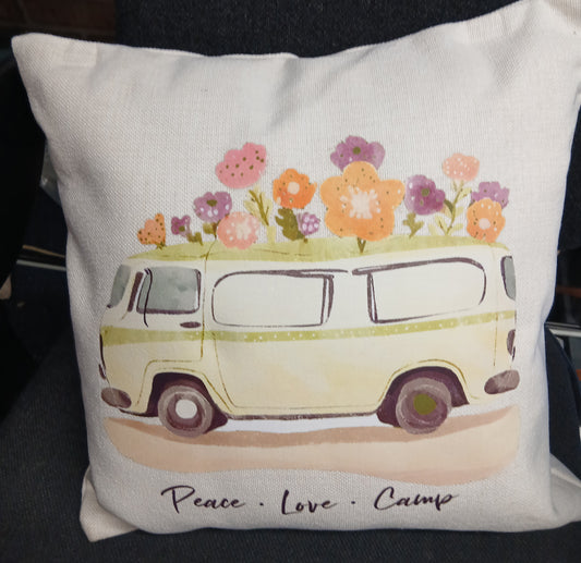 Best Seller!!! Peace Love camp Cushion & Cover