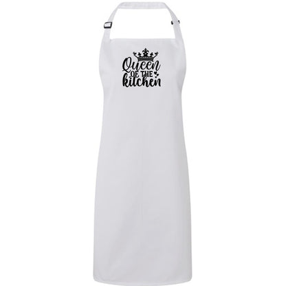 Fun Adjustable Apron with Silly message on the Front - Various Colours - "Queen Of The Kitchen"