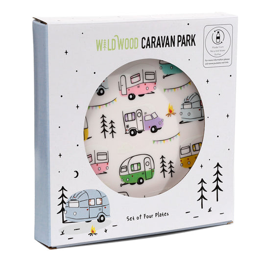 Accessory: Recycled RPET Set of 4 Picnic Plates - Wildwood Caravan