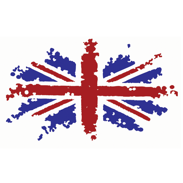 New Messy Union Jack Flag Vehicle Graphic - 4 sizes available (various colours)