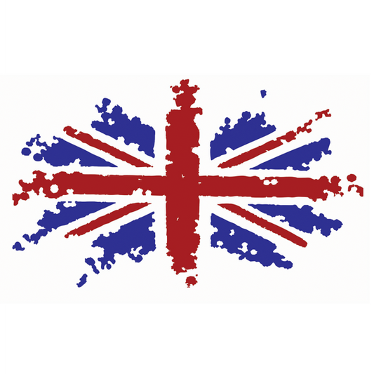 New Messy Union Jack Flag Vehicle Graphic - 4 sizes available (various colours)