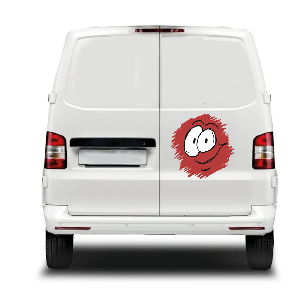 Splat Coloured Face Sticker ideal for any vehicle (3 size options available singles or pairs)