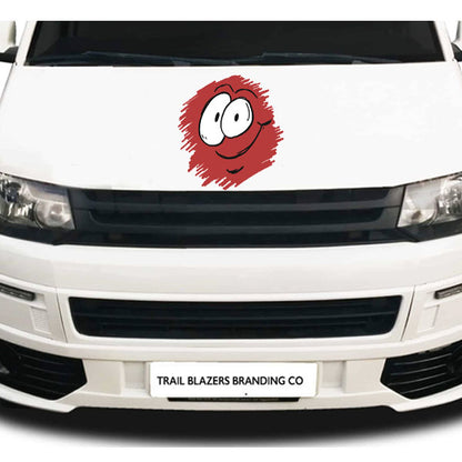 Splat Coloured Face Sticker ideal for any vehicle (3 size options available singles or pairs)