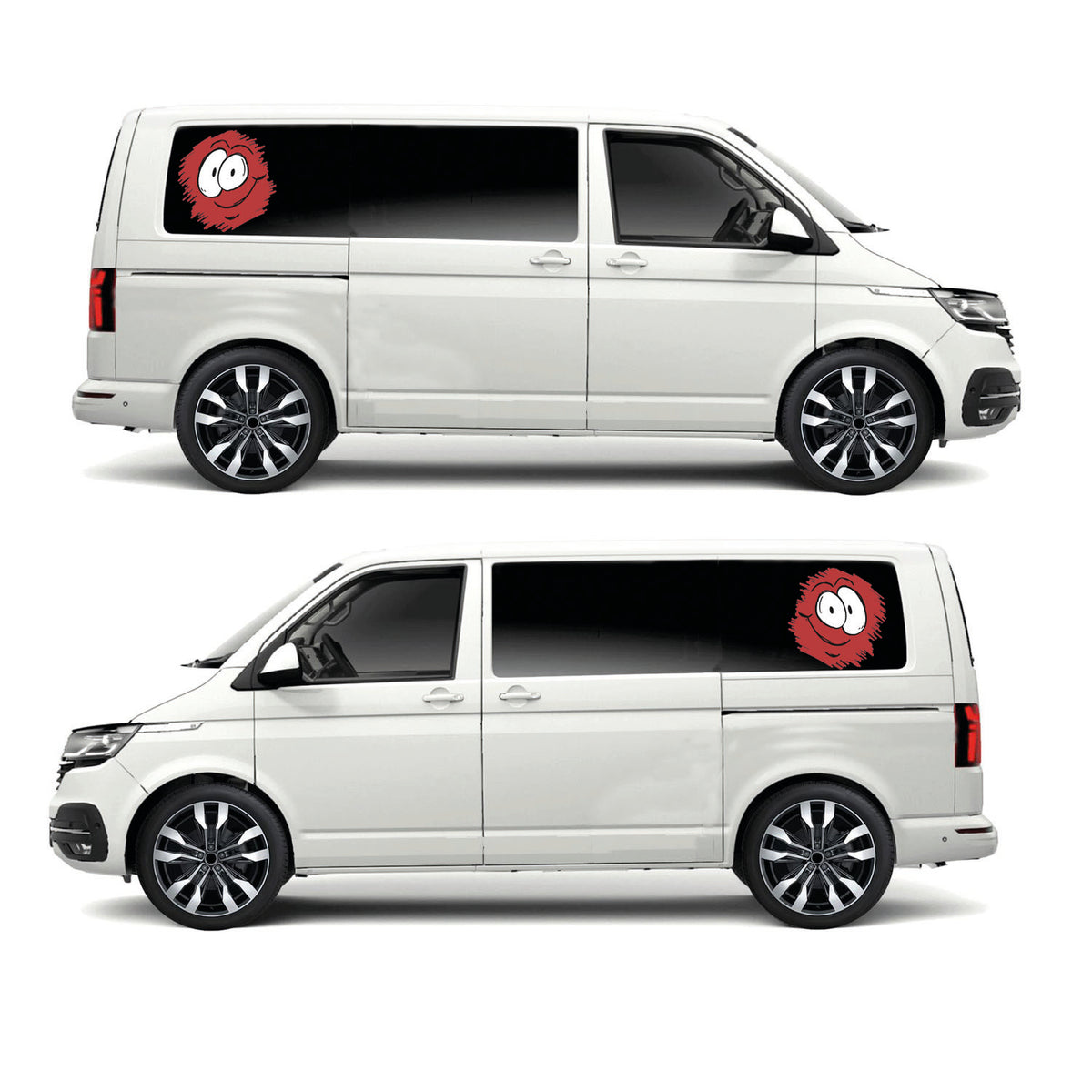 Splat Coloured Face Sticker ideal for any vehicle (3 size options available singles or pairs)