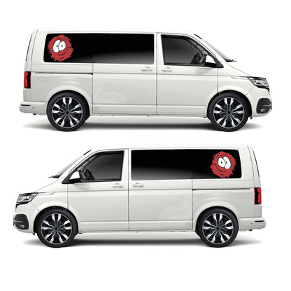 Splat Coloured Face Sticker ideal for any vehicle (3 size options available singles or pairs)