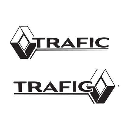Pair Renault Traffic Logo Sticker ideal for any vehicle (4 size options available)