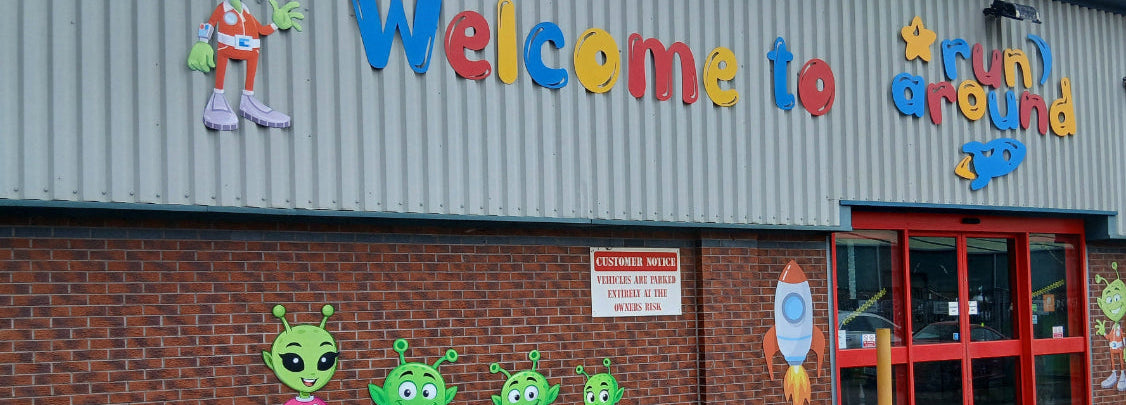 Signs at runaround by trailblazersbrandingco
