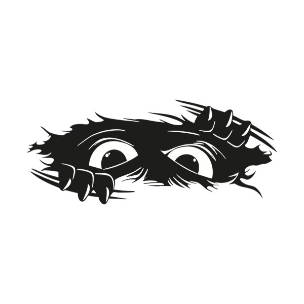Evil or Scared Eyes Sticker ideal for any vehicle (4 size options available)