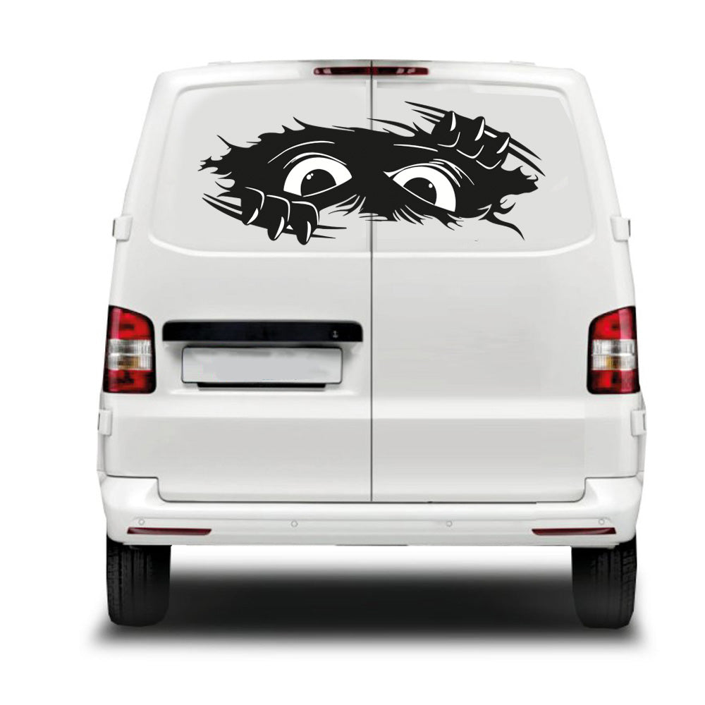Evil or Scared Eyes Sticker ideal for any vehicle (4 size options available)
