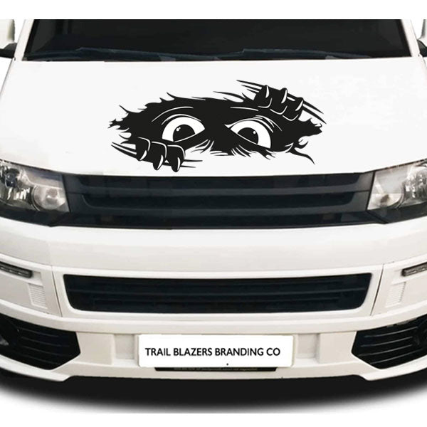 Evil or Scared Eyes Sticker ideal for any vehicle (4 size options available)