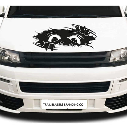 Evil or Scared Eyes Sticker ideal for any vehicle (4 size options available)