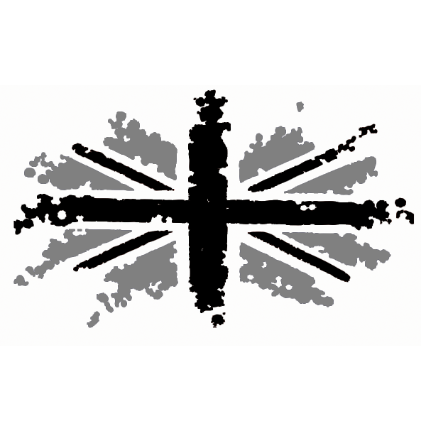 New Messy Union Jack Flag Vehicle Graphic - 4 sizes available (various colours)